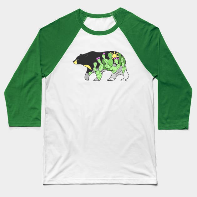 Black Bear Baseball T-Shirt by natelledrawsstuff